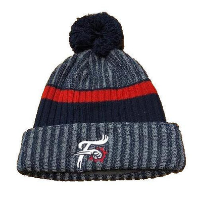 Reading Fightin Phils OC Sports Tri Colored Pom Pom Knit Cap