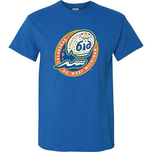 Calaveras de West Michigan Blue Tee