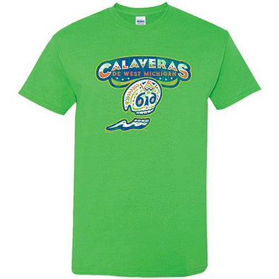 Calaveras de West Michigan Green Tee