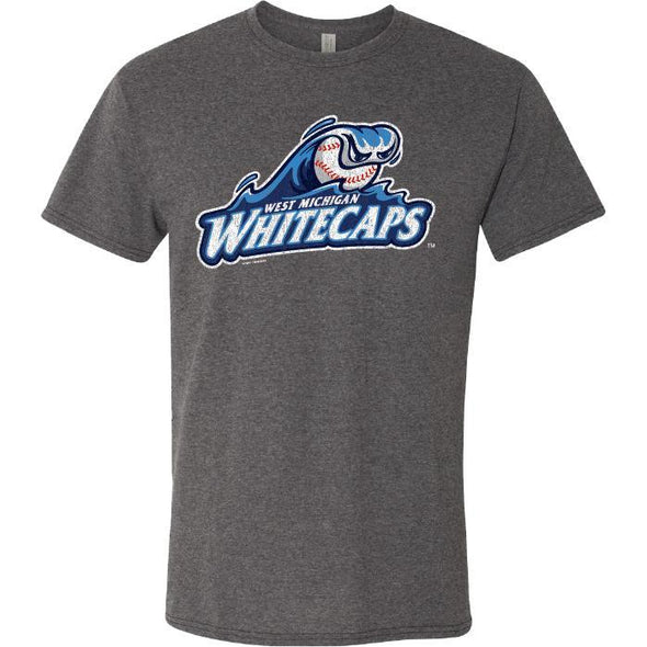 West Michigan Whitecaps Primary Distressed Logo Triblend Tee