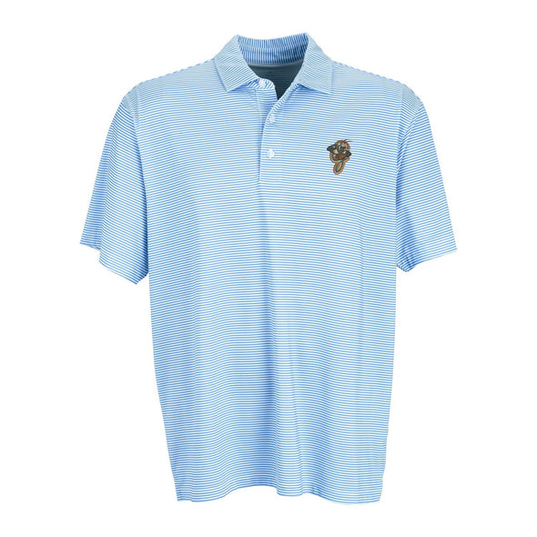 Vansport Pro Tonal Micro-Stripe Polo - Light Blue