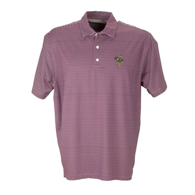 Vansport Pro Tonal Micro-Stripe Polo - Maroon