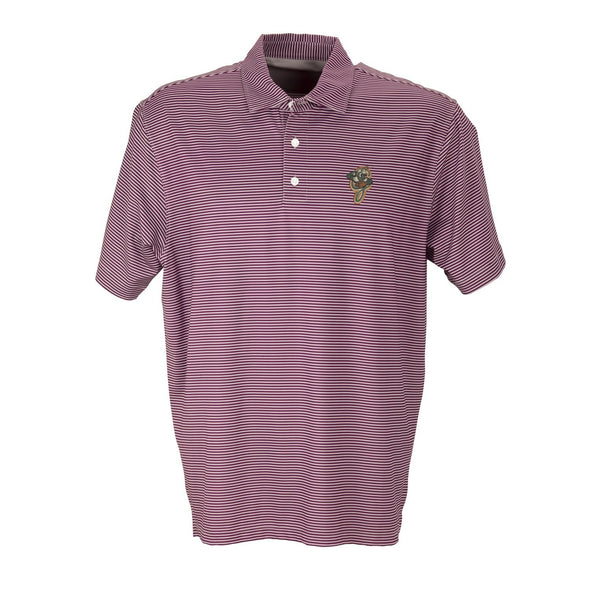 Vansport Pro Tonal Micro-Stripe Polo - Maroon