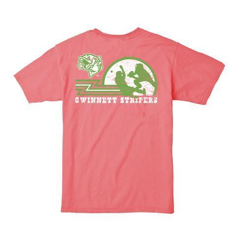 Gwinnett Stripers Comfort Colors Slide Salmon Tee