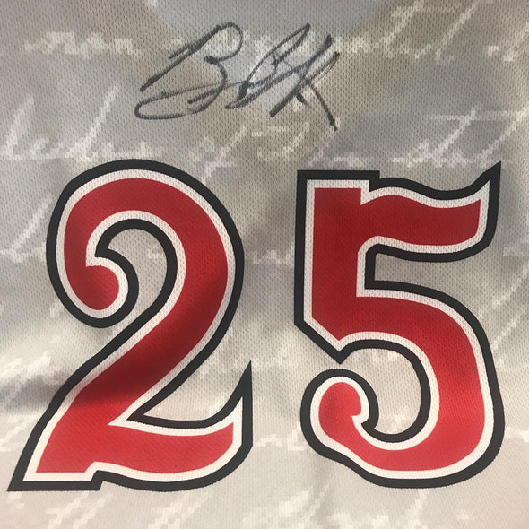 Barons Game Worn "MLK" Signed Jersey