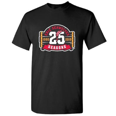 Erie SeaWolves ND 25 Seasons Tee - Black