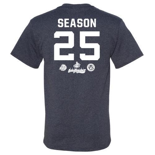 Vermont Lake Monsters 25th Season Commemorative Logo Tee