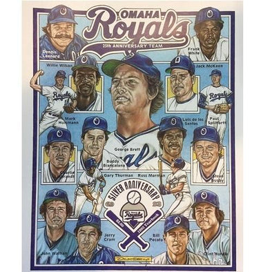 Omaha Storm Chasers 25th Season Player Print