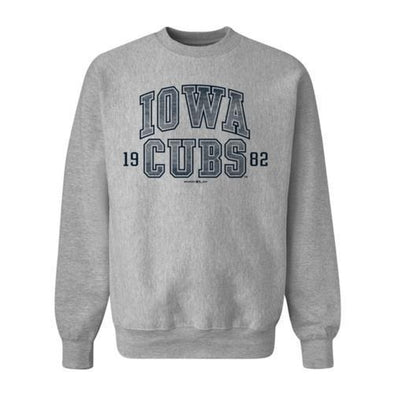 Iowa Cubs ProWeave Crewneck Sweatshirt, Gray Heather