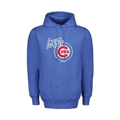 Iowa Cubs Primary Logo Retro Heather Hoodie, Royal