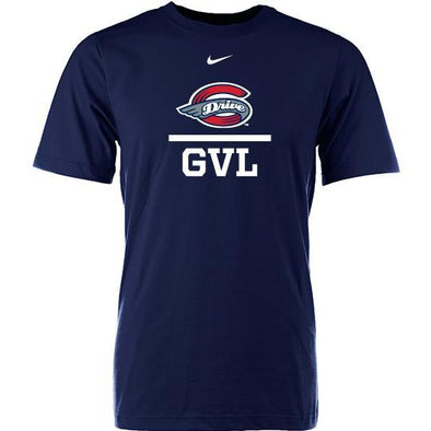 Greenville Drive Nike Navy Cotton GVL Tee