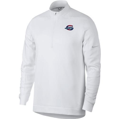 Greenville Drive Nike Men's White 1/4 zip w/Primary Logo