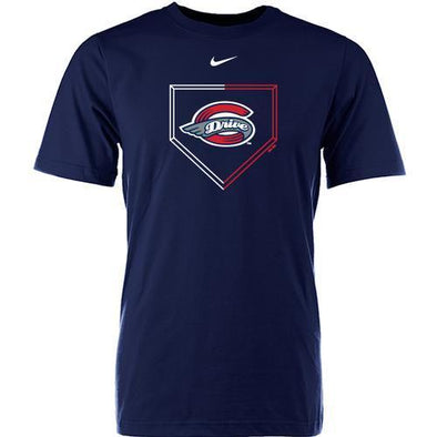 Greenville Drive Nike Navy Youth Drifit Base Tee