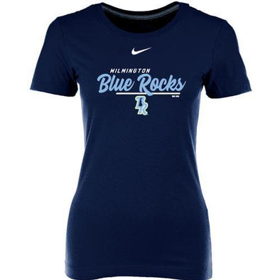 Wilmington Blue Rocks Ladies Navy BR Core Tee