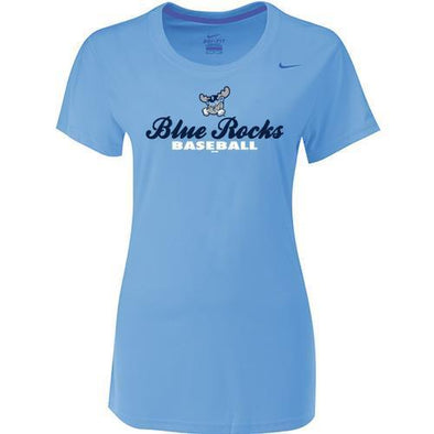 Wilmington Blue Rocks Ladies Valor Blue Dri-Fit Tee