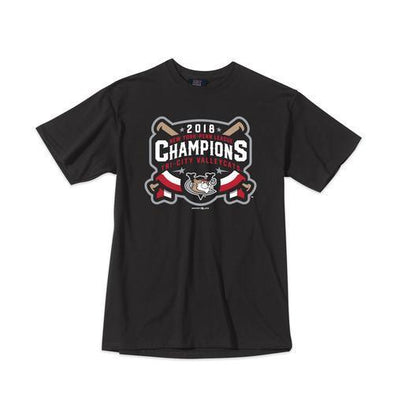 Tri-City ValleyCats 2018 Adult NYPL Champ Black T