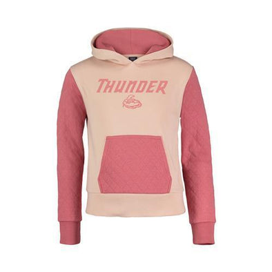 Trenton Thunder Youth Cloud Fleece Quilted Hood - Dusty Rose/Cameo Pink