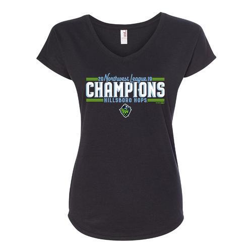 2019 NWL Champions Women's Tee, Hillsboro Hops