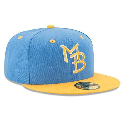 Myrtle Beach Pelicans NEW ERA 59/FIFTY ON FIELD 2TONE GAME LOGO CAP