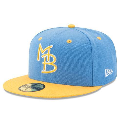 Myrtle Beach Pelicans NEW ERA 59/FIFTY ON FIELD 2TONE GAME LOGO CAP