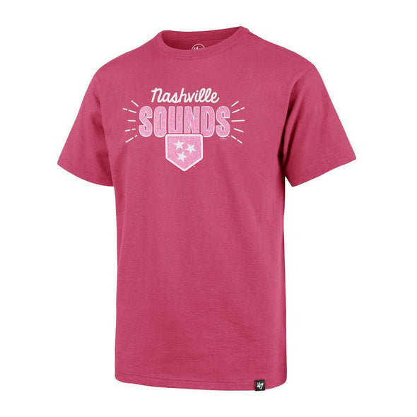 Nashville Sounds '47 Brand Kids Pink Sparkler Super Rival Tee