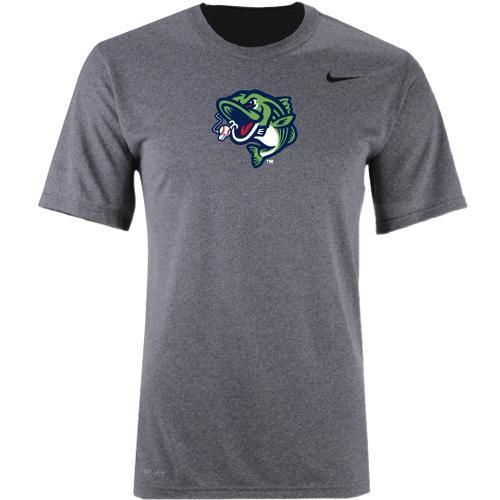 Gwinnett Stripers Nike Cap Logo Legend Short Sleeve Gray Tee