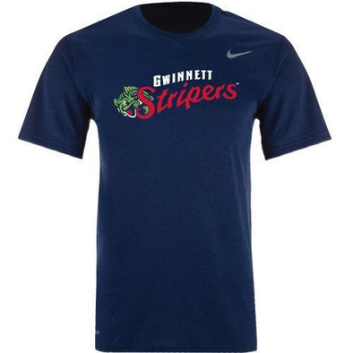 Gwinnett Stripers Nike Primary logo Short Sleeve Legend Tee- Navy