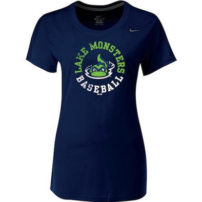 Vermont Lake Monsters Ladies Nike Performance T-Shirt - Navy