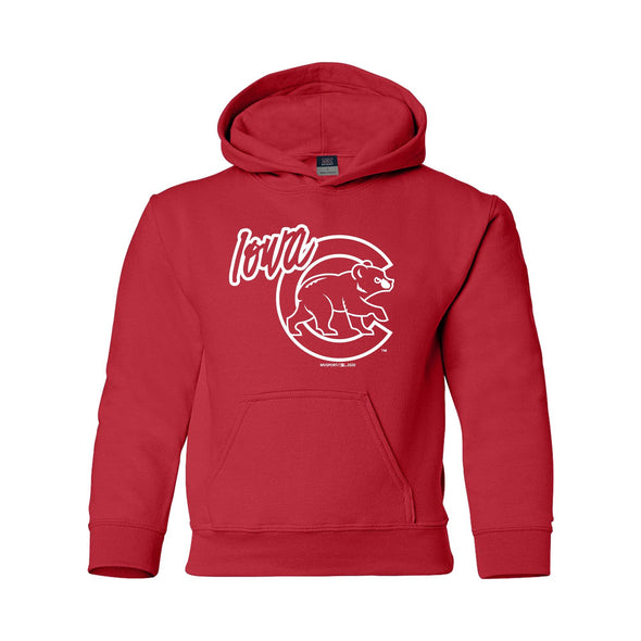 Iowa Cubs Youth Classic Hoodie, Red