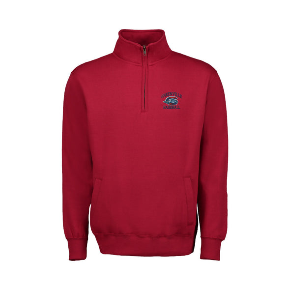 Greenville Drive MV Sport Red 1/4zip Pullover