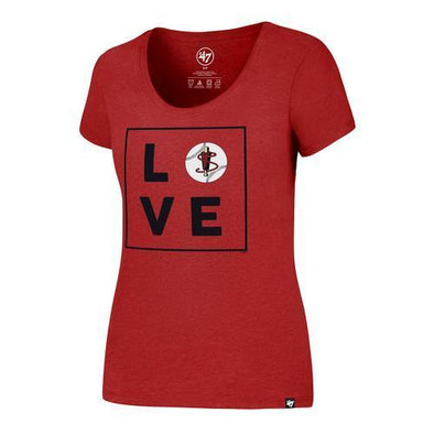 Lowell Spinners '47 Women's Red Love Tee