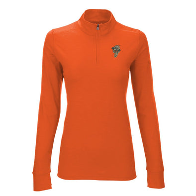 Vansport Women's Zen 1/4 Zip Pullover - Orange