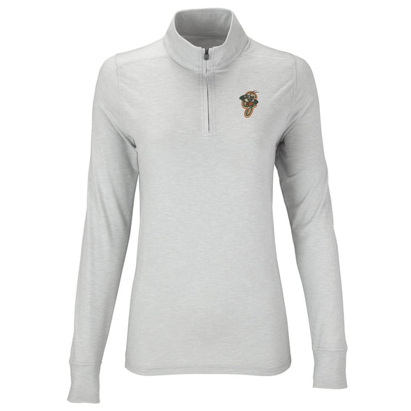 Vansport Women's Zen 1/4 Zip Pullover - Silver