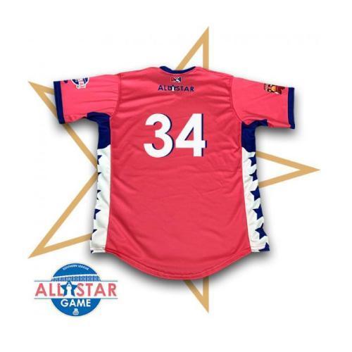 Biloxi Shuckers Jersey-ASG North Not Worn #34