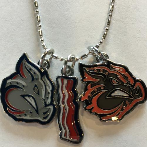 Lehigh Valley IronPigs 3 Charm Necklace