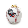 ORNAMENT GLASS BASEBALL PRIMARY/TP