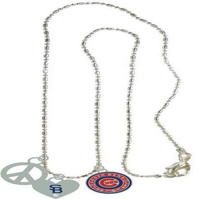 South Bend Cubs Necklace w/ 3 Charms