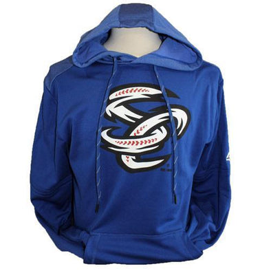 Omaha Storm Chasers Men's Majestic Royal Players Hood Fleece