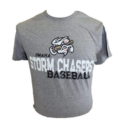 Omaha Storm Chasers Storm Chasers Youth BR Grey Snow Heather Tee