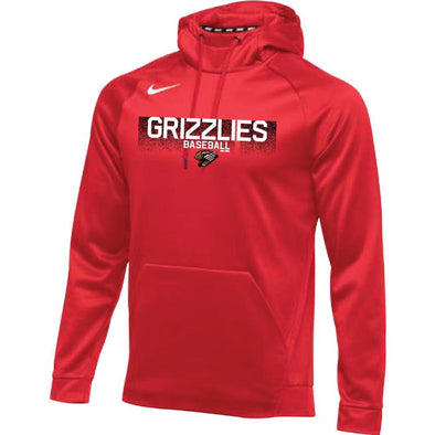 Grizzlies Red Thermal Hoodie