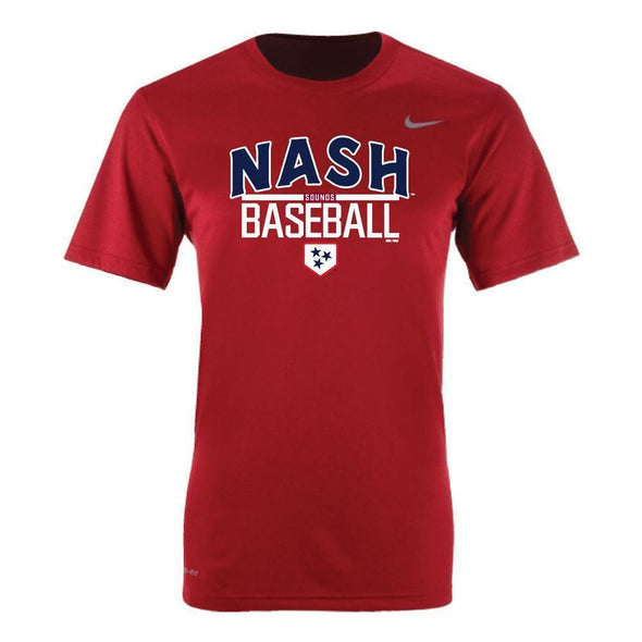 Nashville Sounds Nike Maroon Dri-Fit Tee