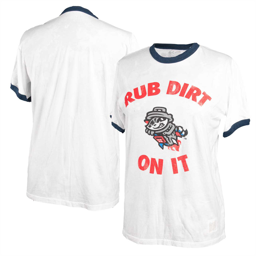 Retro Mens White &quot;Rub Dirt On It&quot; Tee