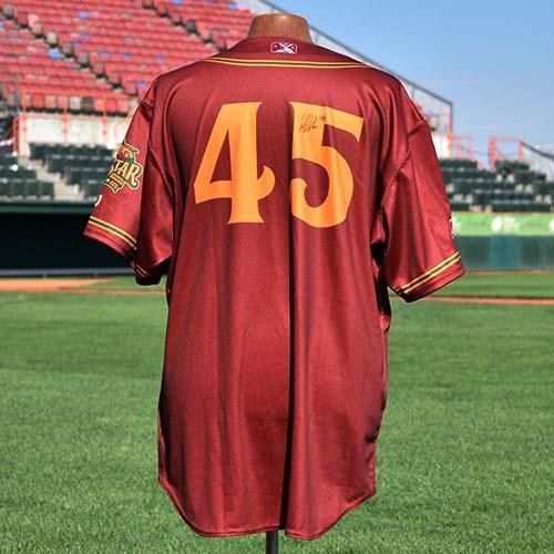 Jake Stevenson AUTOGRAPHED 2019 Pioneer League All-Star Jersey / #45 / Billings Mustangs