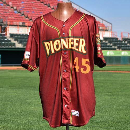 Jake Stevenson AUTOGRAPHED 2019 Pioneer League All-Star Jersey / #45 / Billings Mustangs