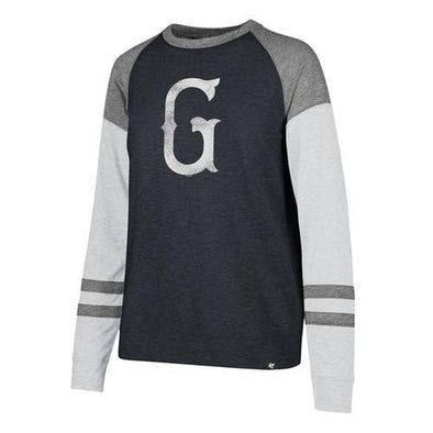 Greenville Drive 47 Brand Ladies Navy G long sleeve pullover