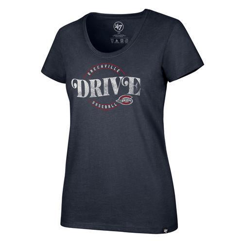 Greenville Drive 47 Brand Ladies Navy Club Tee