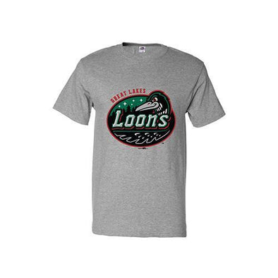 Great Lakes Loons Gray Primary Tee-Youth