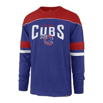 Iowa Cubs Men's Long Sleeve Win Streak Tee, Royal