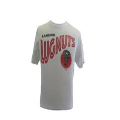 Lansing Lugnuts 47 Brand White Wash Flanker T-shirt - White