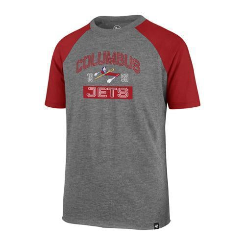 Columbus Clippers 47 Youth Super Rival Jets Raglan, Columbus Clippers
